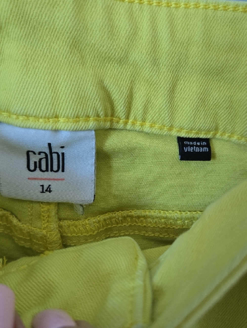 CAbi Sunshine Yellow Straight Leg Jeans - Picture 3 of 11